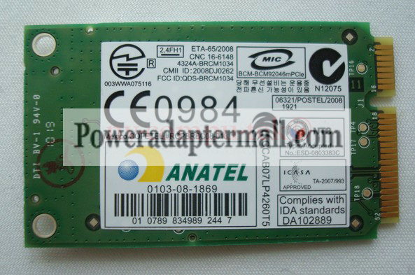 New Dell Wireless 370 Bluetooth Module for E4200 E4300 E5400 E5